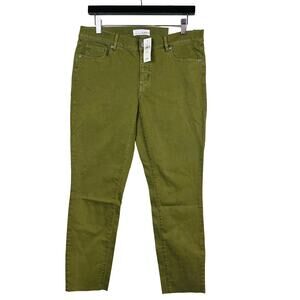 NEW! LOFT Modern Skinny Crop Trouser Pant Jeans Olive - 29